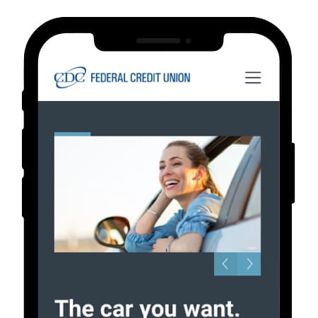 A screenshot of the new website.