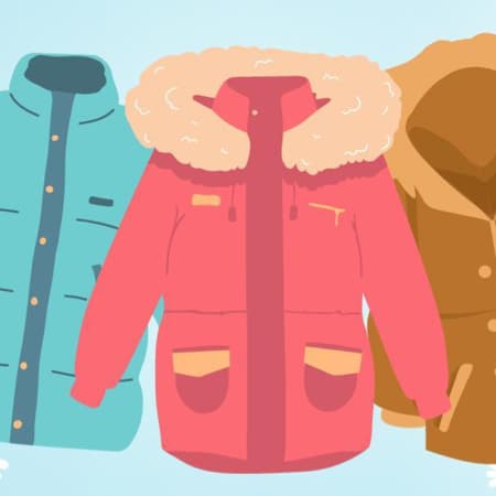 An illustrtion of winter coats.