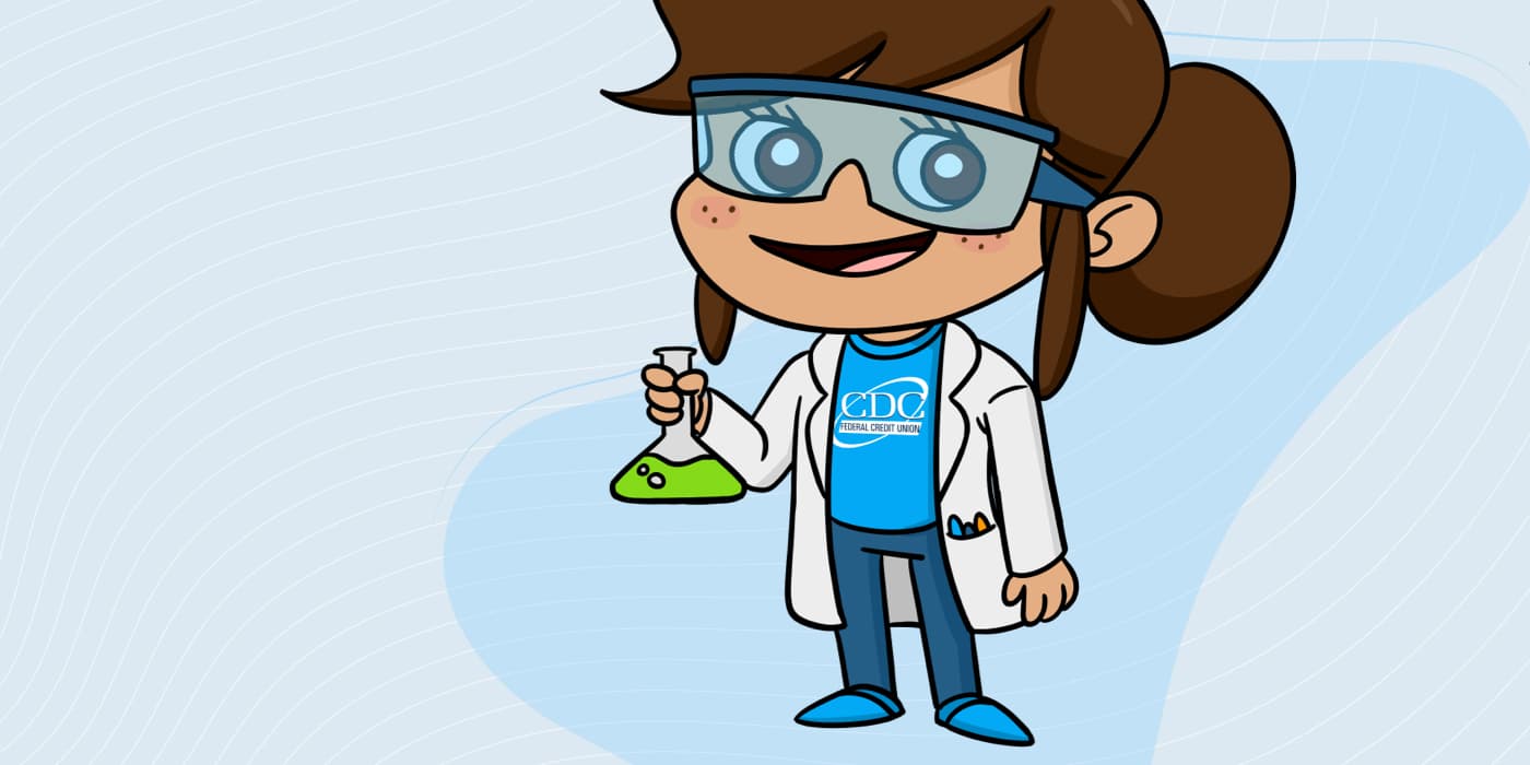 An illustrtion of the Next Generation Youth Account mascot.